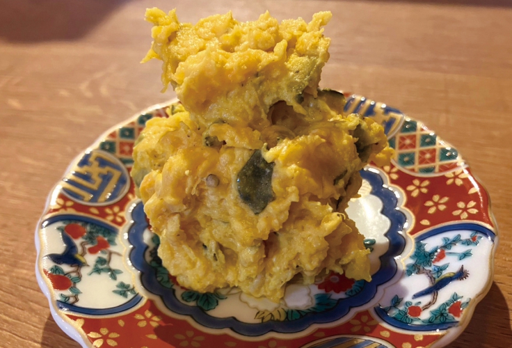 オススメの1品「かぼちゃサラダ」750円