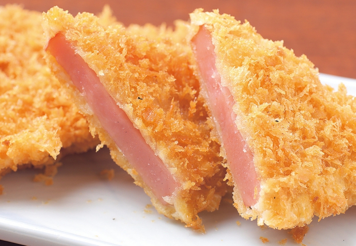 ハムカツは超薄99円、薄180円、中厚270円、厚330円、特厚390円