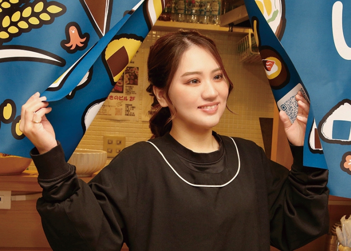 女将として腕を振るうはるかちゃん