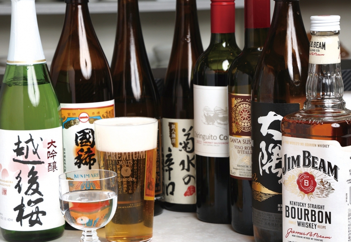 120分飲み放題メニューはビール、ウイスキー、日本酒など2,200円～