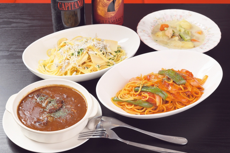 大人気のパスタやピザなどのイタリアン