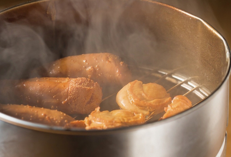 人気の「炙り明太子の燻製」500円