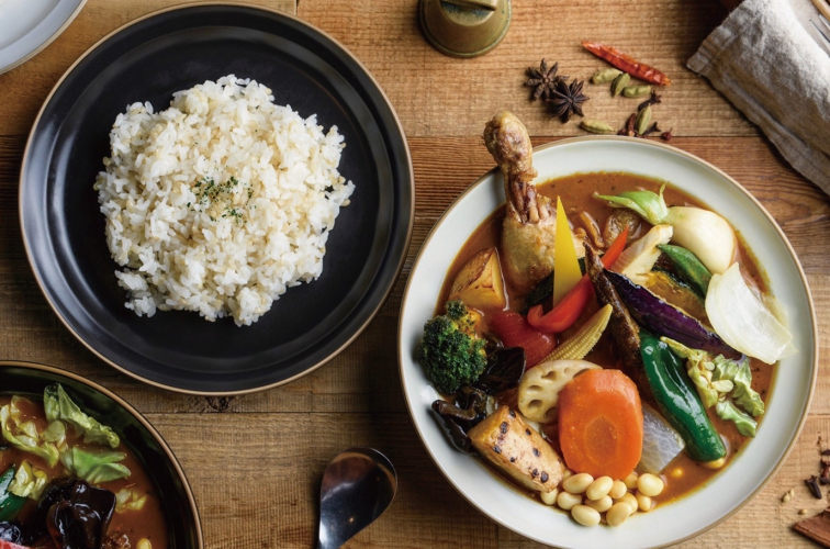 こだわりのひとつでもあるライスは士別から直送される「ななつぼし」を使用