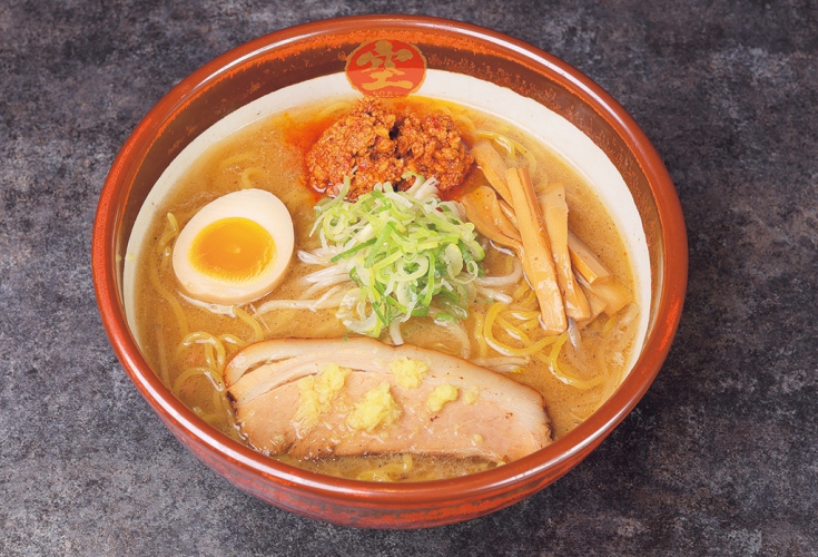 ピリッとした風味が好評、辛味噌ラーメン1,150円