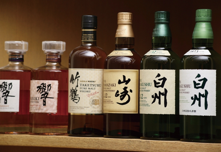 響、竹鶴、山崎、白州などのウイスキーの種類が豊富